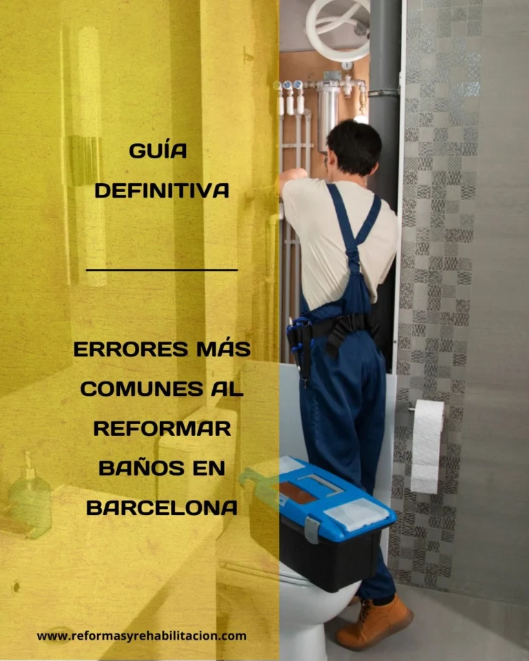 Errores más comunes al reformar baños en Barcelona